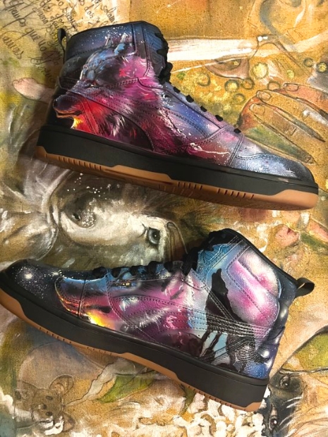 airbrush schuhe bemalen lassen wolf best of christine dumbsky top 10 5126_1