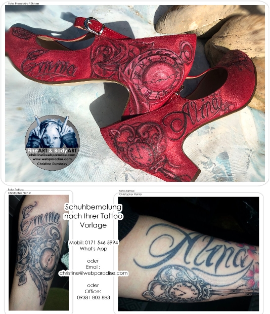 schuhbemalung nach tattoo vorlage ihr eigenes tattoo auf ihrem schuh-webparadise_8022